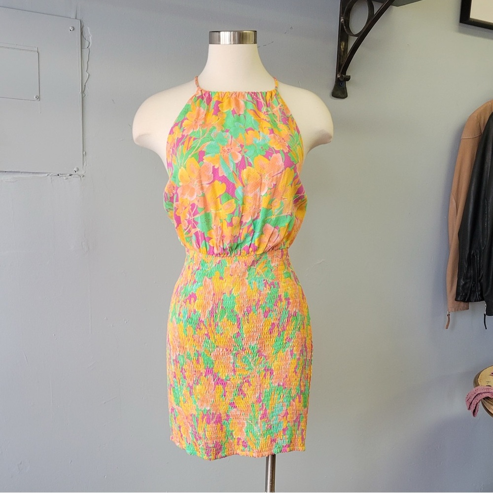 Floral Halter Dress